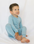 Solid Colour Bamboo Two - Piece Pajamas - Roobear Kids