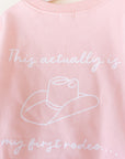 First Rodeo Fleece - lined Graphic Crewneck - Roobear Kids