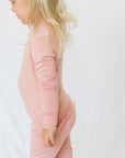 Solid Colour Bamboo Two - Piece Pajamas - Roobear Kids