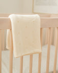 Vanilla Pointelle Cotton Baby Blanket - Roobear Kids
