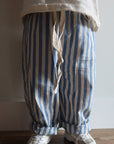 Linen Cotton Striped Pants