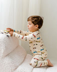 Race Car Two - Piece PJs - Roobear Kids