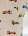 Race Car Two - Piece PJs - Roobear Kids