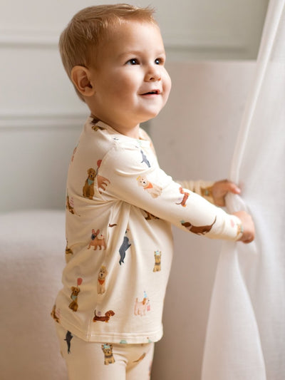 Party Pups Bamboo Two - Piece PJs - Roobear Kids