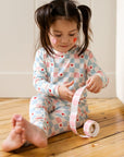 Hearts Checkerboard Two - Piece PJs - Roobear Kids