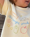 "Who Brought Snacks?" Organic Cotton Tee - Roobear Kids