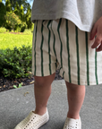 Organic Cotton Striped Shorts