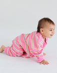 Striped Long Sleeve Romper - Roobear Kids