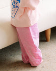 Pink Gingham Pant - Roobear Kids
