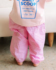 Pink Gingham Pant - Roobear Kids
