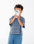 Striped 100% Cotton Tee - Roobear Kids