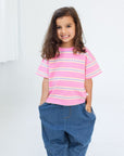 Mini Matching Striped 100% Cotton Tees - Roobear Kids