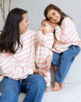 Mama Matching Striped Long Sleeve Crewneck - Roobear Kids