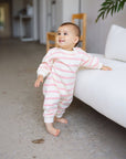 Striped Long Sleeve Romper - Roobear Kids