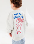 Pizza Fridays 100% Cotton Crewneck - Roobear Kids