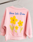 Here We Grow 100% Cotton Crewneck - Roobear Kids