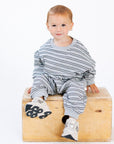 Striped Long Sleeve Romper - Roobear Kids