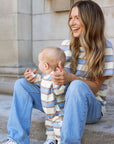 Mom Matching 100% Cotton Striped Tee - Roobear Kids