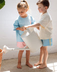 Organic Cotton Double Striped Shorts - Roobear Kids