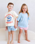 Organic Cotton Double Striped Shorts - Roobear Kids