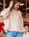 Mama Matching Striped Long Sleeve Crewneck - Roobear Kids