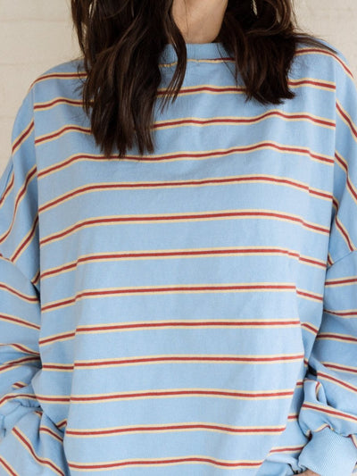 Mama Matching Striped Long Sleeve Crewneck - Roobear Kids