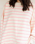 Mama Matching Striped Long Sleeve Crewneck - Roobear Kids