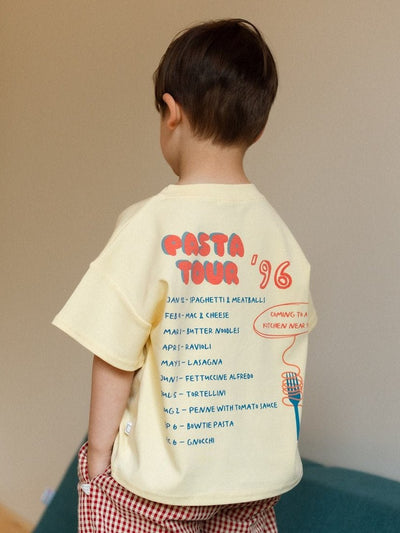 Pasta Tour Cotton Tee - Roobear Kids