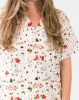 Women's Holiday Village Matching PJs - Roobear Kids
