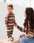 Striped Long Sleeve Romper - Roobear Kids