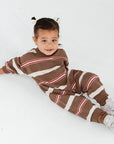 Striped Long Sleeve Romper - Roobear Kids