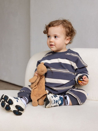 Striped Long Sleeve Romper - Roobear Kids
