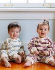 Striped Long Sleeve Romper - Roobear Kids