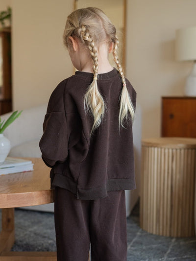 The Go - To Sweatsuit - Grey, Sage, Oatmeal and Brown - Roobear Kids