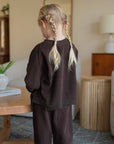 The Go - To Sweatsuit - Grey, Sage, Oatmeal and Brown - Roobear Kids