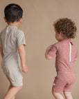 One-Piece Short-Sleeve Sunsuit