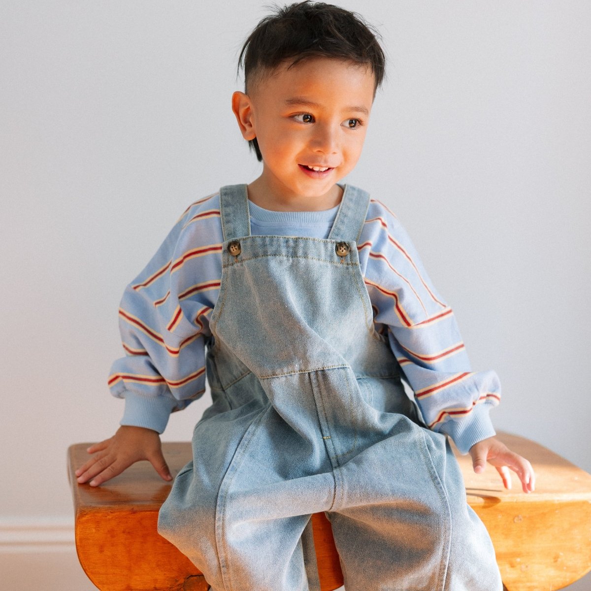 No - Fuss Denim Overalls - Roobear Kids