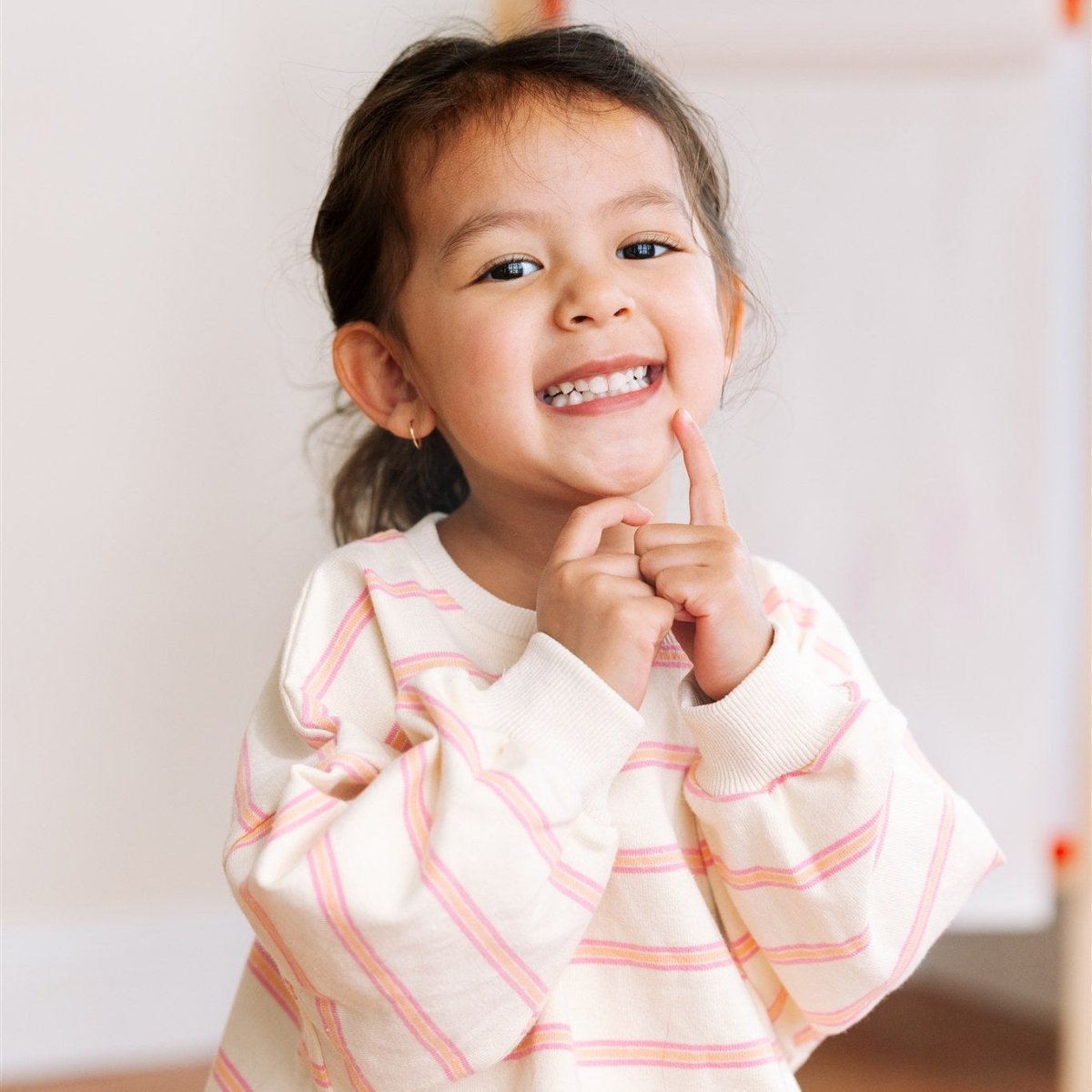 Striped Lightweight Crewneck - Roobear Kids