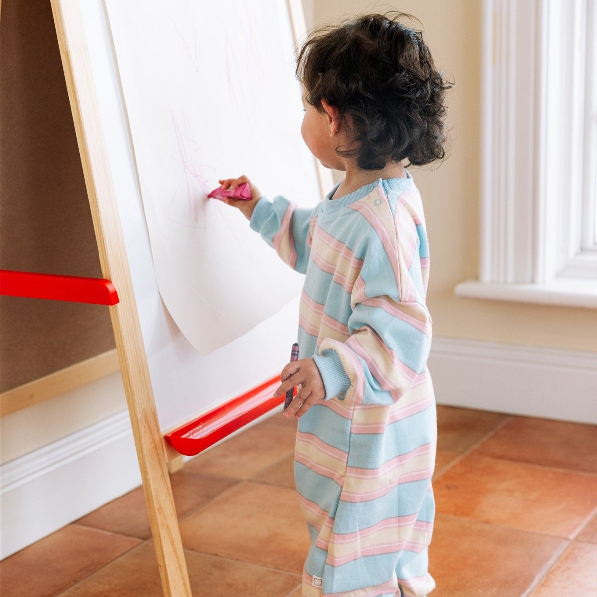 Striped Long Sleeve Romper - Roobear Kids