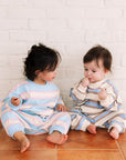 Striped Long Sleeve Romper - Roobear Kids