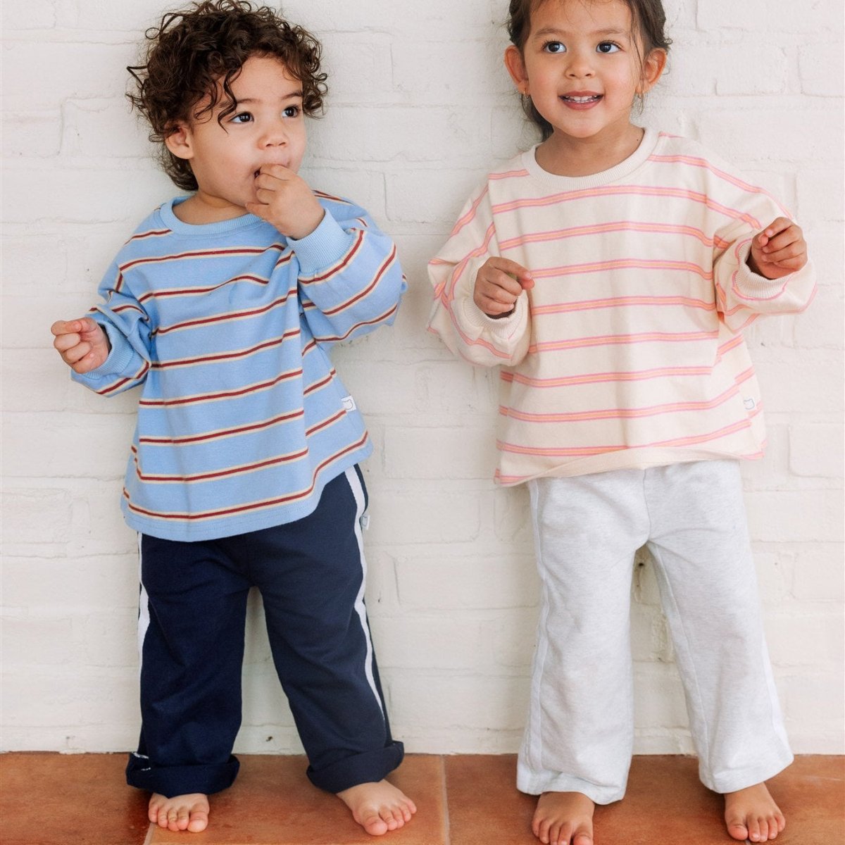 Double Striped Pants - Roobear Kids