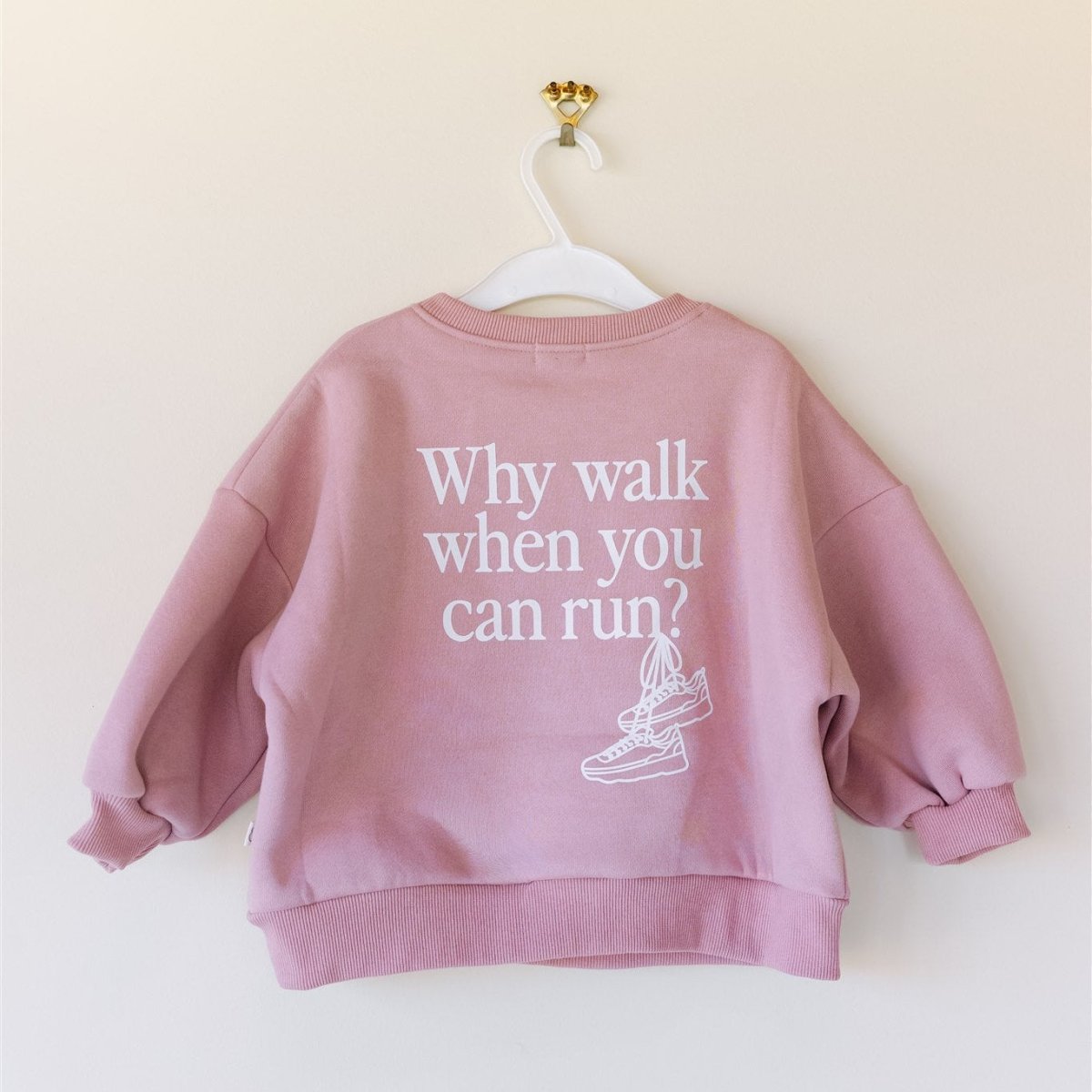 Why Walk Graphic Crewnecks - Roobear Kids