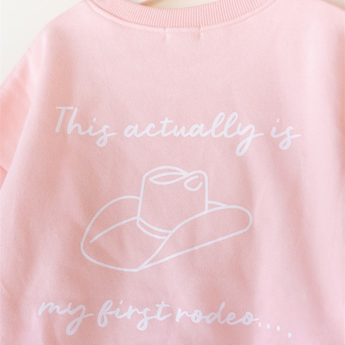 First Rodeo Fleece - lined Graphic Crewneck - Roobear Kids