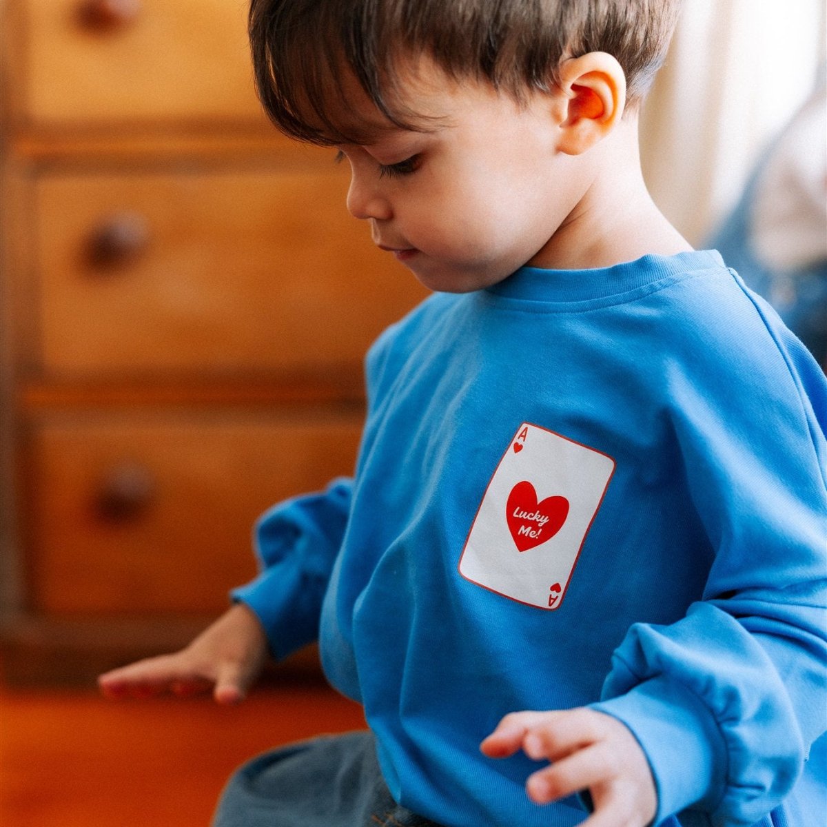 Lucky Me Lightweight Crewneck - Roobear Kids