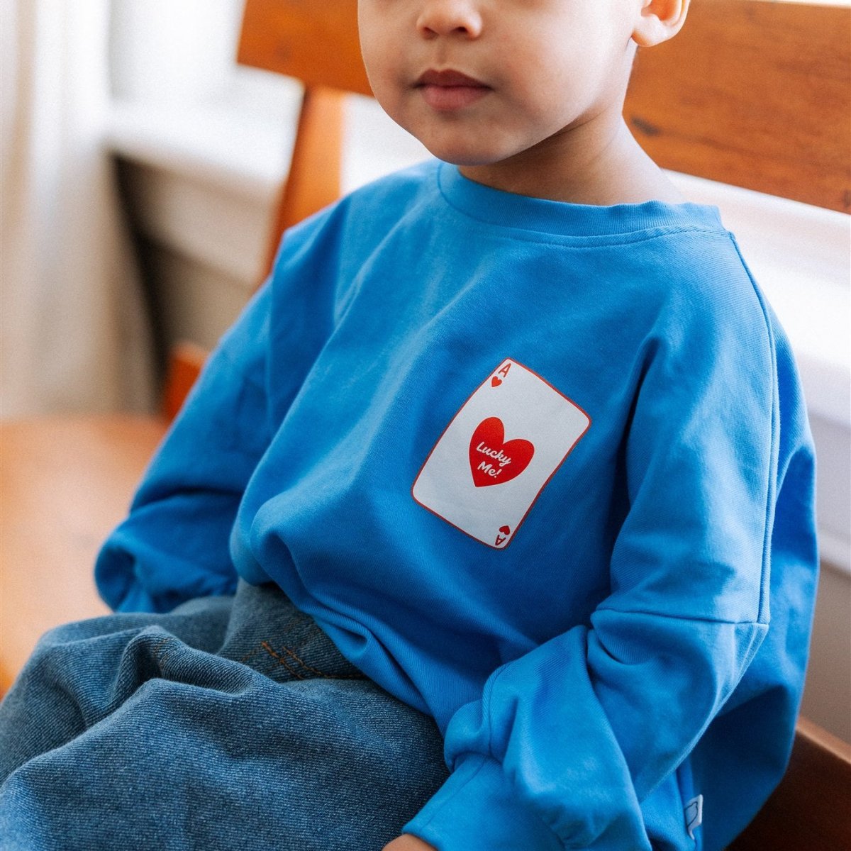 Lucky Me Lightweight Crewneck - Roobear Kids