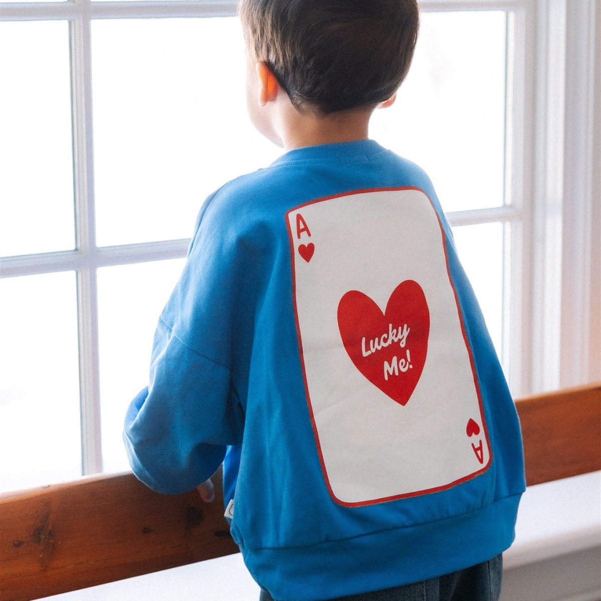 Lucky Me Lightweight Crewneck - Roobear Kids