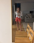 PREORDER: Womens Double Striped Cotton Shorts