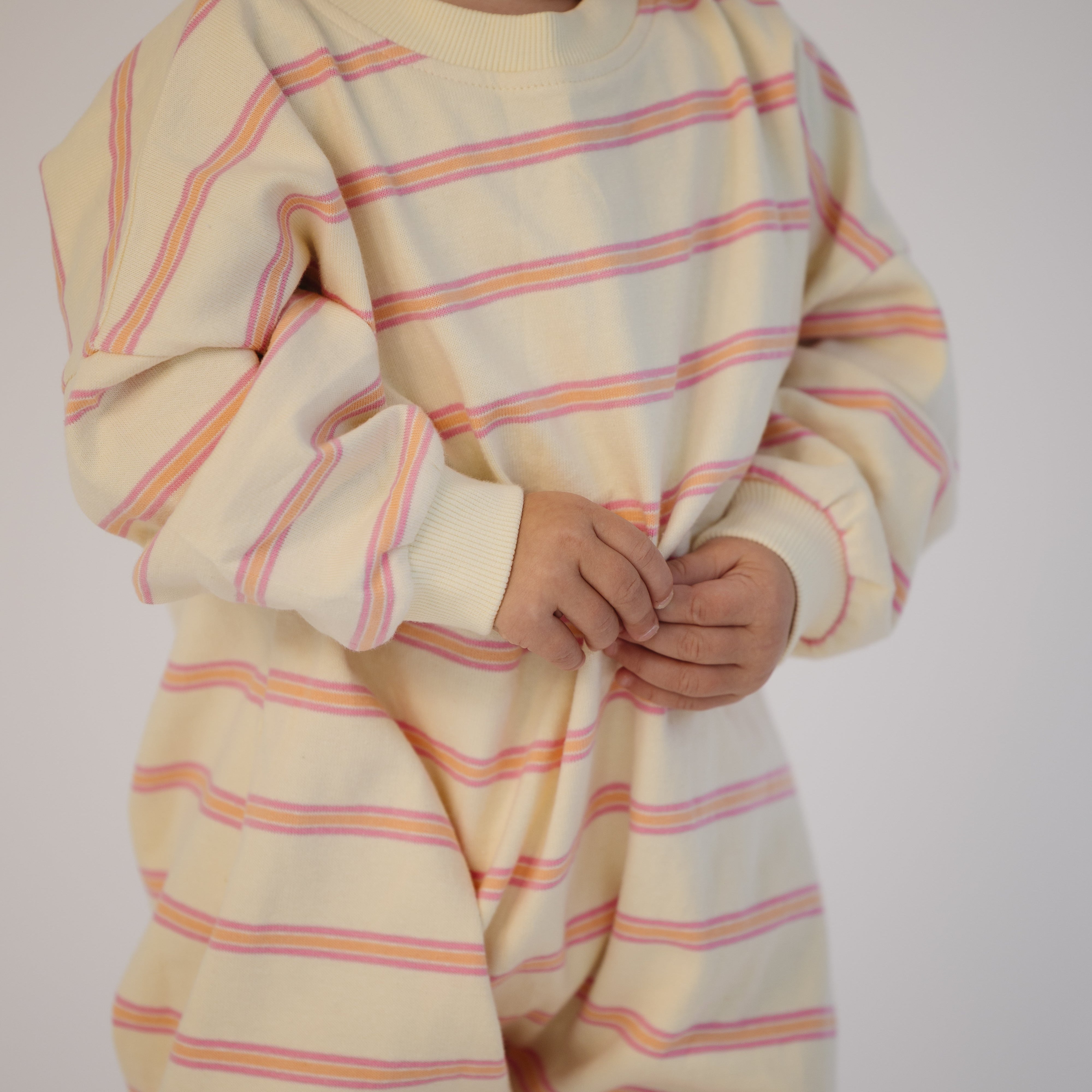 Striped Long Sleeve Romper