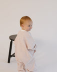 F/W Striped Long Sleeve Romper