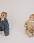 F/W Striped Long Sleeve Romper